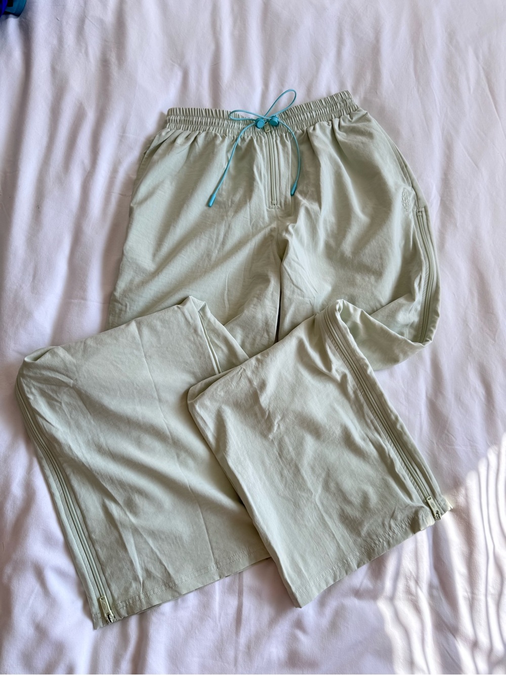 Free people wide leg track pants